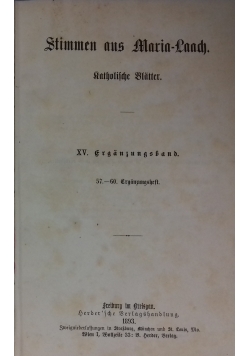 Stimmen aus Maria-Laach katholische Blätter, 1893 r.