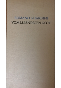 Vom Lebendingen Gott