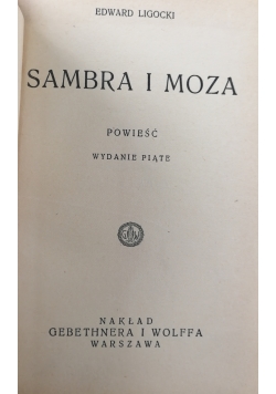 Sambra i Moza,1932 r.