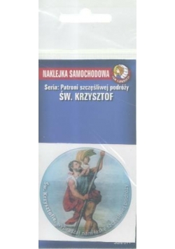 Naklejka samochodowa św. Krzysztof