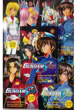 Gundam Seed, zestaw 5 książek