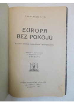 Europa bez pokoju – 1923 rok