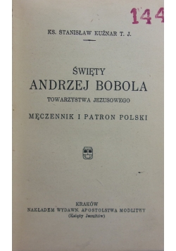 Święty Andrzej Bobola, 1937 r.