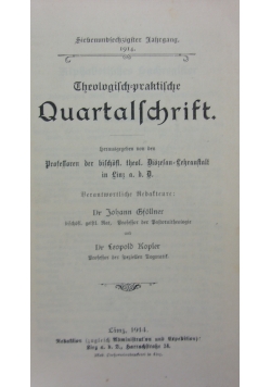 Quartal=Schrift,1914r.
