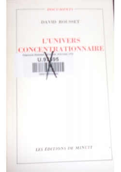 L'univers concentrationnaire