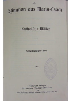 Stimmen aus Maria Laach 1910 r