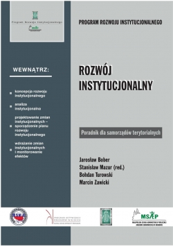 Rozwój instytucjonalny poradnik dla samorządów terytorialnych z płytą CD