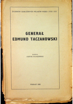 Generał Edmund Taczanowski 1936 r