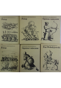Potop tom  1,2,3 \ Ogniem i mieczem tom 1,2  \  Pan Wołodyjowski