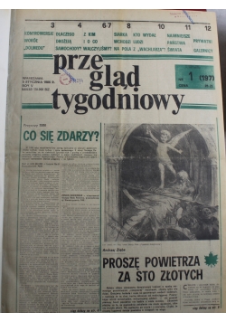 Przegląd tygodniowy  nr 1 do nr  52
