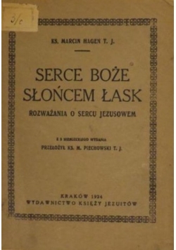 Serce Boże słońcem łask, 1924 r.