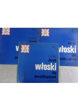 Język włoski zestaw  3 winyli