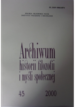 Archiwum historii filozfii i myśli społecznej