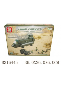 Klocki Śmigłowiec transport. 370 elem. Land Forces