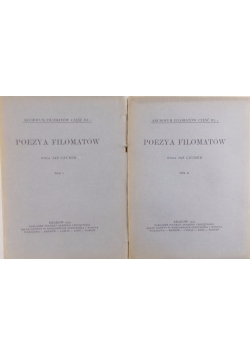 Poezya filomatów, 2 tomy, 1922r.