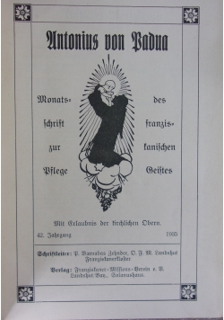 Monatsschrift zur Pflege des franziskanischen Geistes. 1935 r.