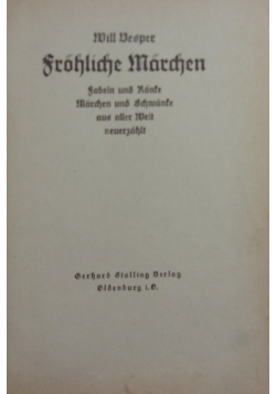 Frohliche Marchen, 1925 r.