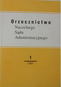 Orzecznictwo Naczelnego Sądu Administracyjnego