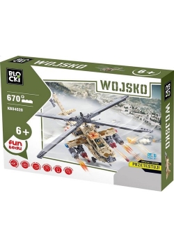 Klocki Blocki Wojsko Helikopter 670 elementów
