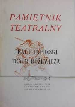 Pamiętnik Teatralny, zeszyt 1(89)