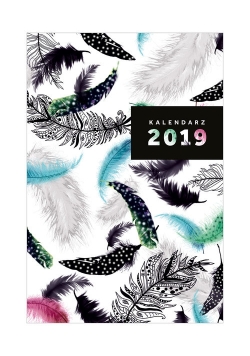 Kalendarz Narcissus A5 dzienny Feathers 2019