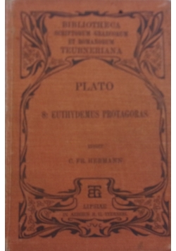 Platonis euthydemus protagoras, 1906 r.