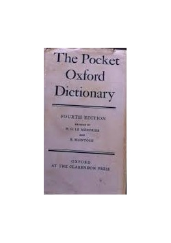 The Pocket Oxford Dictionary