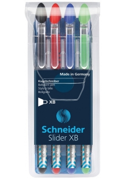 Zestaw długopisów Schneider Slider Basic XB 4 sztuki mix kolorów