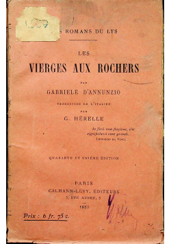 Les vierges aux rochers 1923r