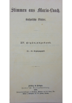 Stimmen aus Maria-Laach: katholische Blätter, 1892 r.