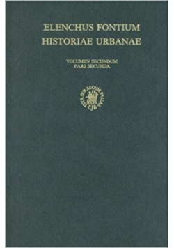 Elenchus Fontium historiae urbanae