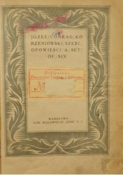 Dzieła wybrane  t XI Sześć opowieści, 1924 r