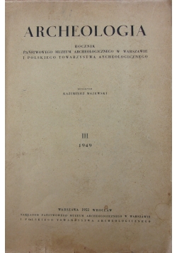 Archeologia III