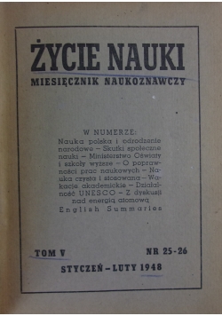 Zycie Nauki, Nr 25-30, 1948r.
