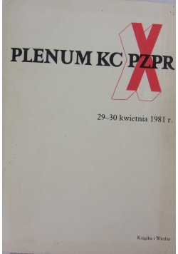 X Plenum KC PZPR