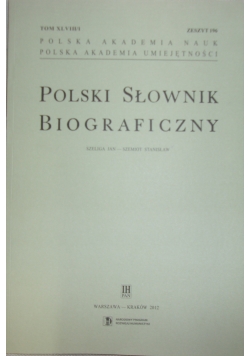 Polski słownik biograficzny,zeszyt 196