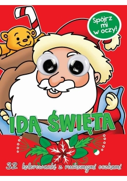 Kolorowanka z oczkami Idą święta