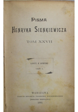 Pisma Henryka Sienkiewicza 3 tomy 1901 r.