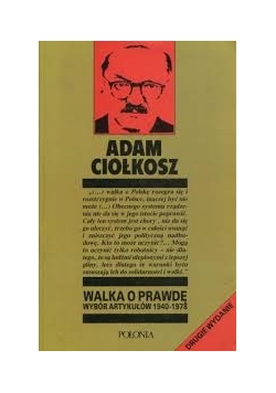 Walka o prawdę wybór artykułów 1940-1978