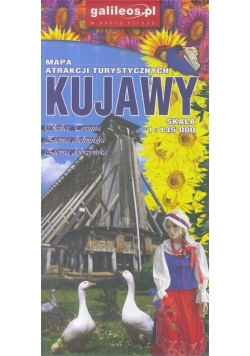 Mapa atrakcji tur. - Kujawy 1:135 000