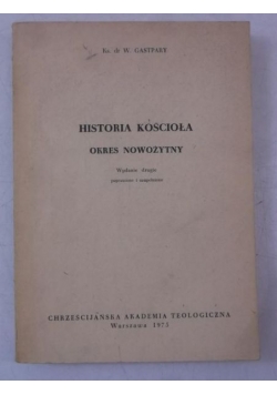 Historia kościoła. Okres nowożytny