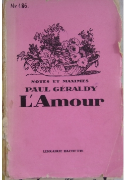 L' Amour, 1926r