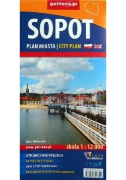 Plan miasta - Sopot pol-ang 1:12 000