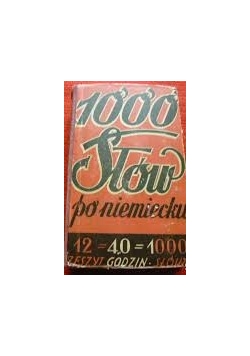 1000 słów po niemiecku - zestaw 12 zeszytów