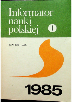 Informator nauki polskiej tom 1