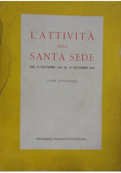 L'Attivita Della Santa Sede, 1946 r.