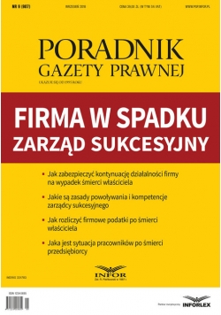 Firma w spadku - zarząd sukcesyjny