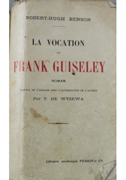 La Vocation de Frank Guiseley 1912 r.