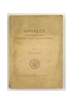 Annales Universitatis Mariae Curie-Skłodowska. Sectio E. Agricultura