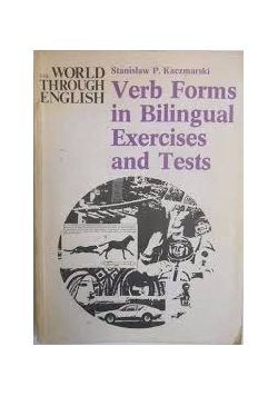 Verb forms in  bilingual exercisesand tests